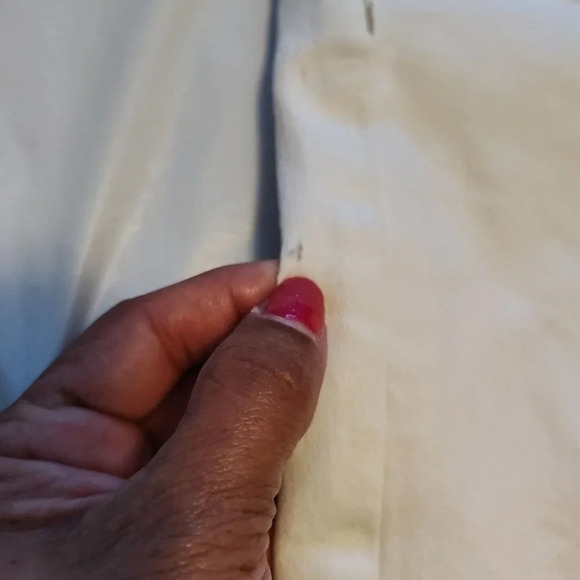 Topshop Jamie Cream Denim Skinny Jeans Women Size 2 25 x 32 5-Pocket FLAW - Picture 9 of 9